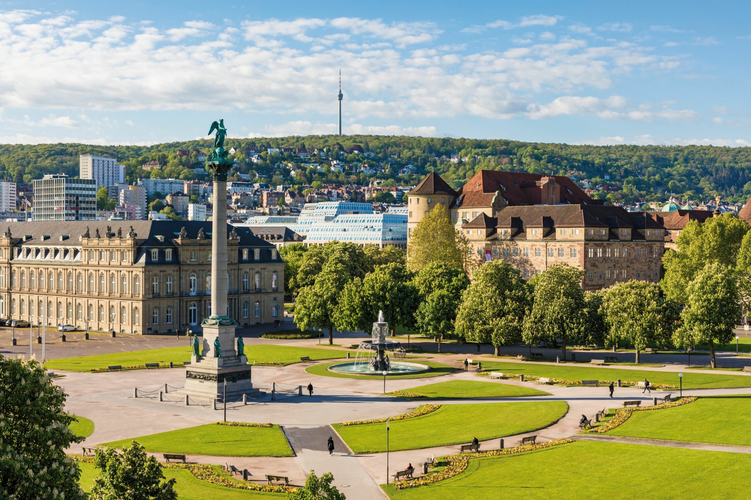 Stuttgart. Баден Вюртемберг Штутгарт. Замковая площадь (Штутгарт). Фрухткастен Штутгарт. Штутгарт центр города.