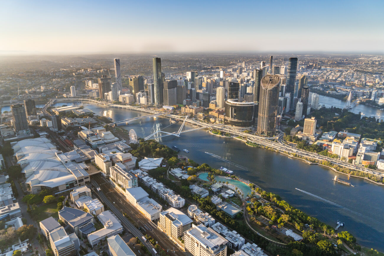 BCEC, South Bank, The Brisbane River and Queens Wharf